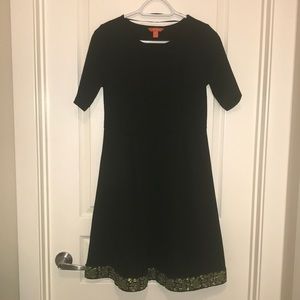 Joe Fresh Black Dress with Gorgeous Trim